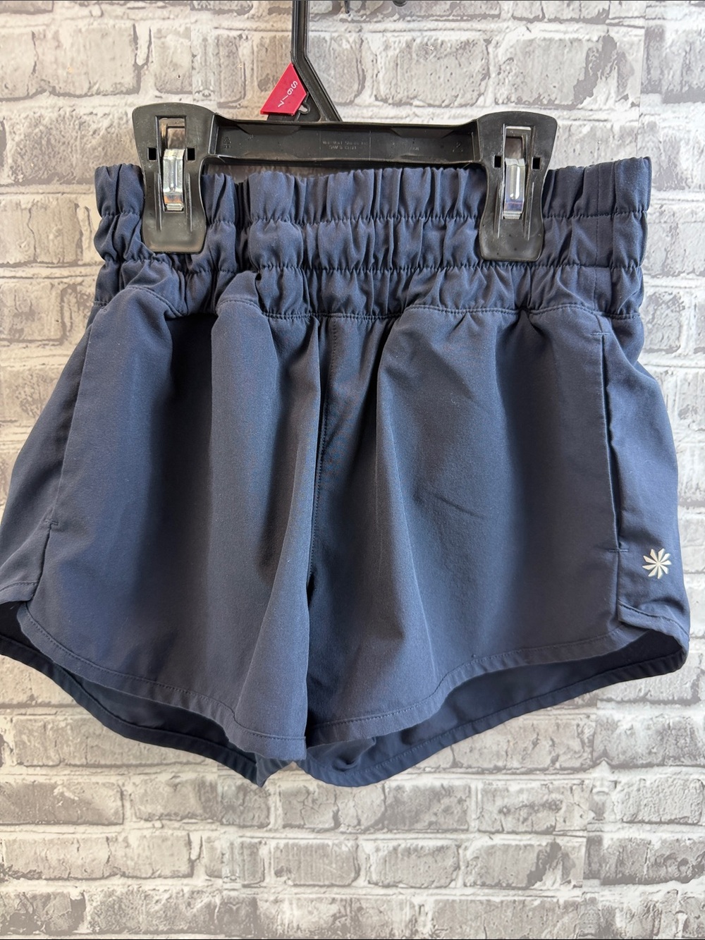 Athleta Girls Navy Elastic-Waist Performance Shorts